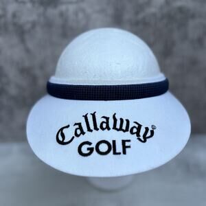 Vintage White Callaway Golf Visor Women’s Texann By Texace Made In USA